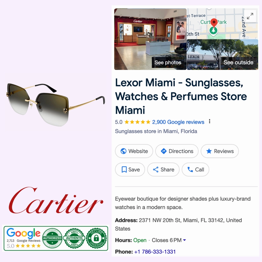 Cartier Sunglasses CT0432S-001 63 UPC: 843023172343