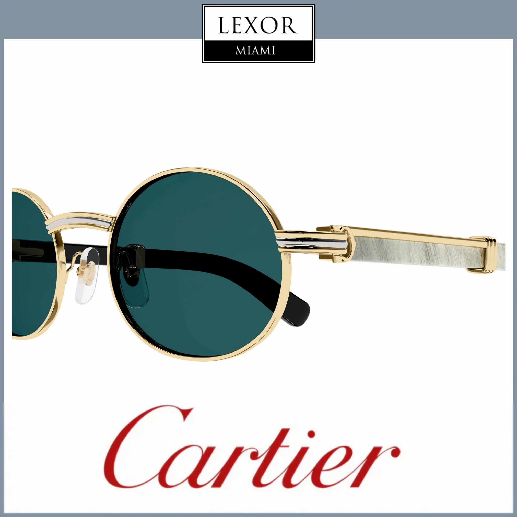 Cartier Sunglasses CT0464S-007 55 Men upc 843023175801