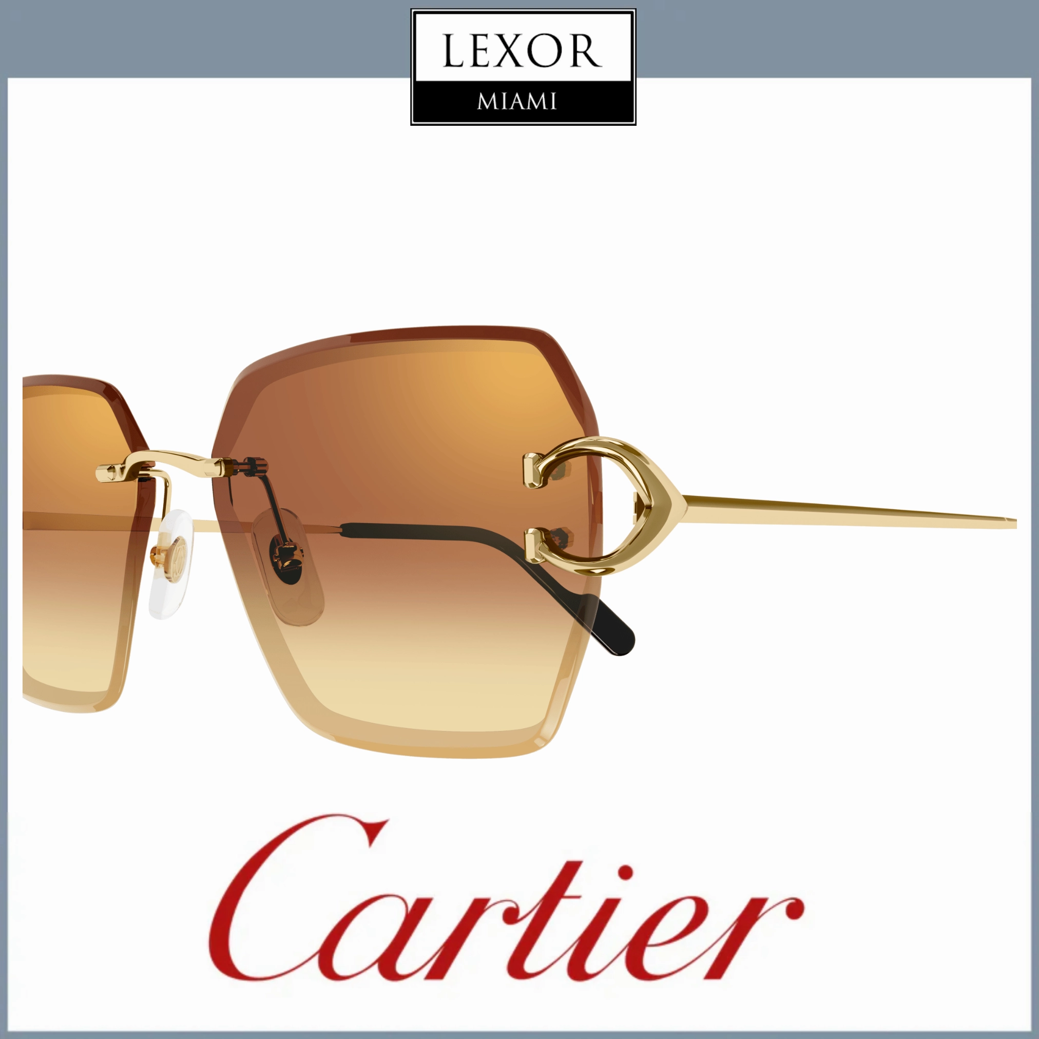 Cartier Sunglasses CT0466S-004 58 Women upc 843023175726