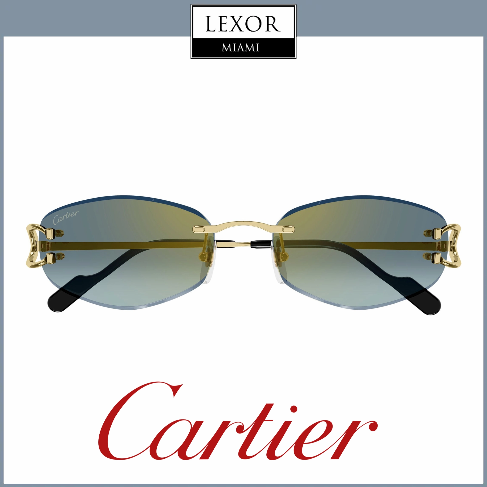 Cartier Sunglasses CT0467S-003 57 Men upc 843023175764