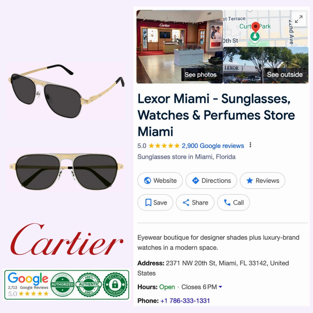 Cartier Sunglasses EXCEPTION CT0532S-001 58 Men upc 843023180584