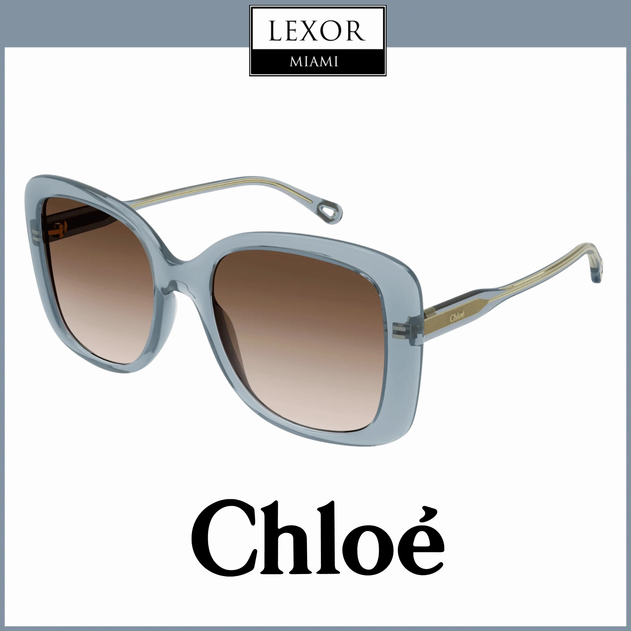 Chloe CH0125S-002 55 Sunglass WOMAN BIO ACETAT