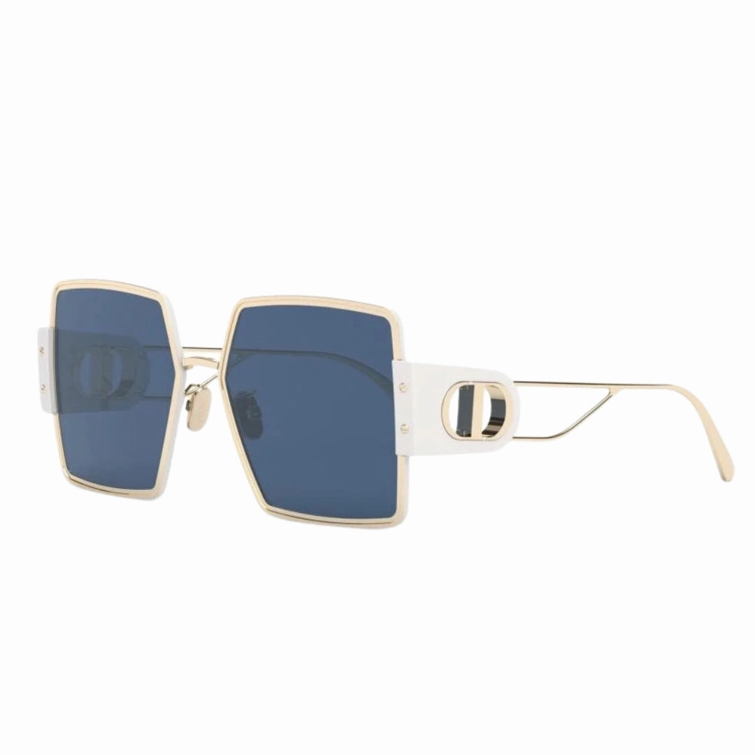 Dior 30Montaigne Ivory Frame Blue Lens Sunglasses