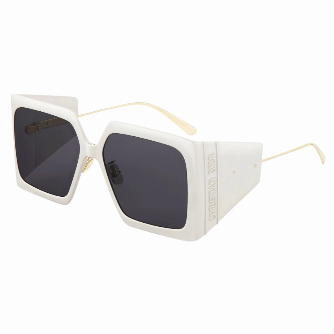 Dior DiorSolar Ivory Frame Dark Grey Lens Sunglasses