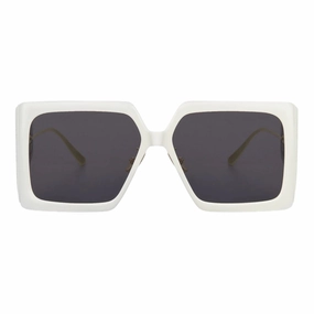 Dior DiorSolar Ivory Frame Dark Grey Lens Sunglasses