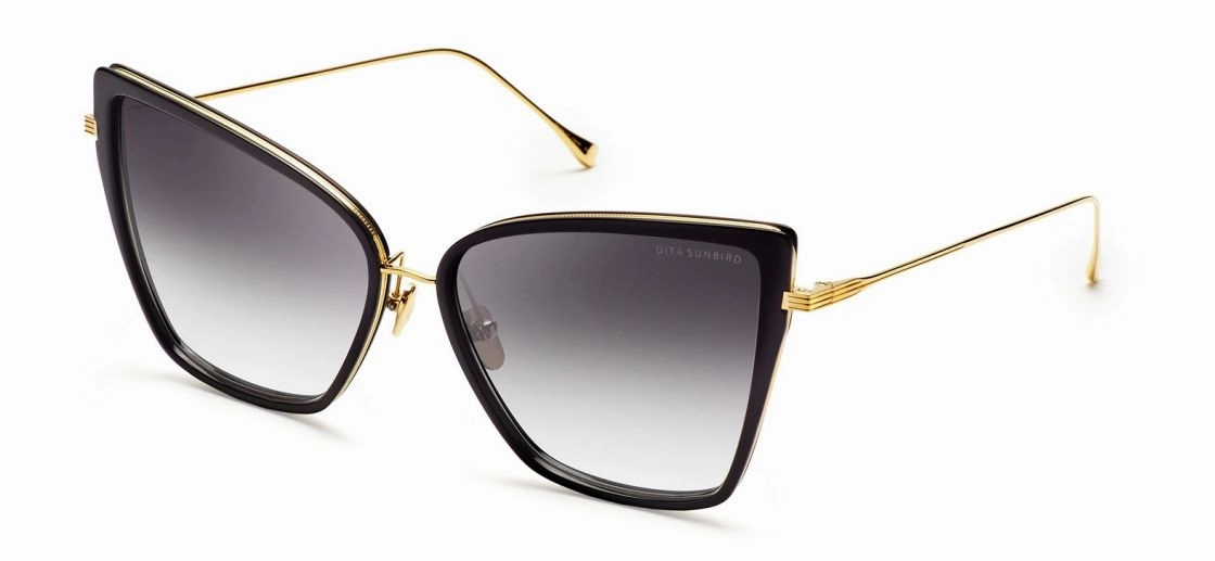 Dita 21013-A-BLK-GLD-59-Z Sunbird Women Sunglasses