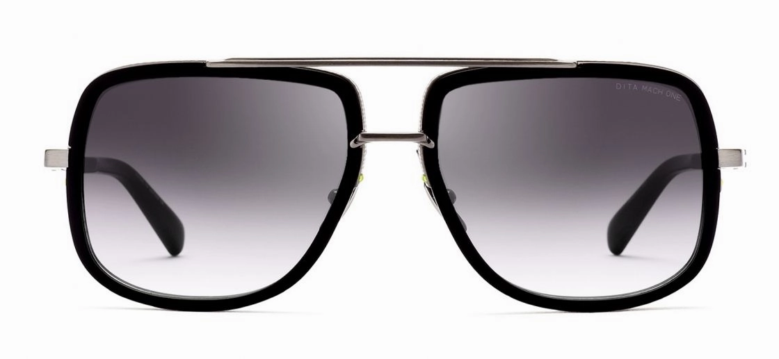 Dita DRX-2030-E-BLK-SLV-59-Z Mach One Unisex Sunglasses