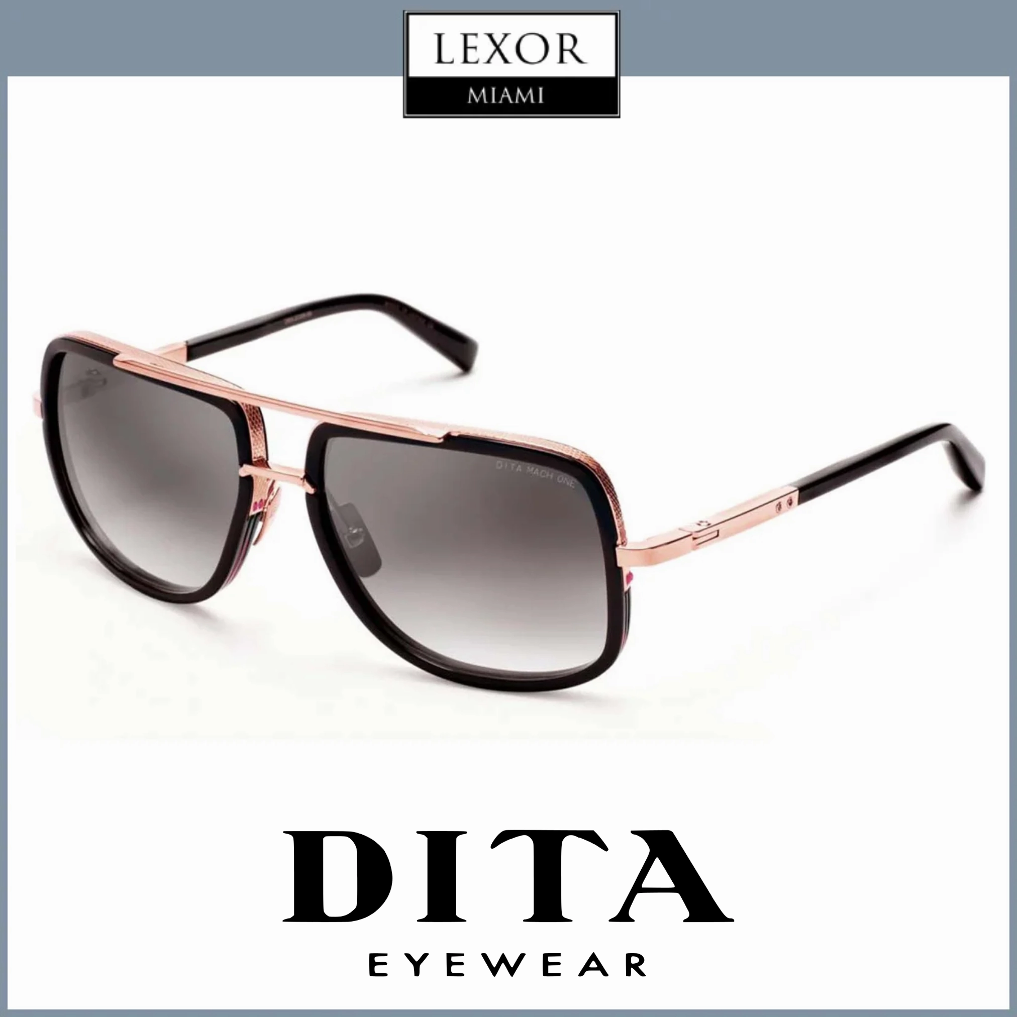 Dita DRX-2030-L-BLK-RGD-59-Z Mach One Unisex Sunglasses