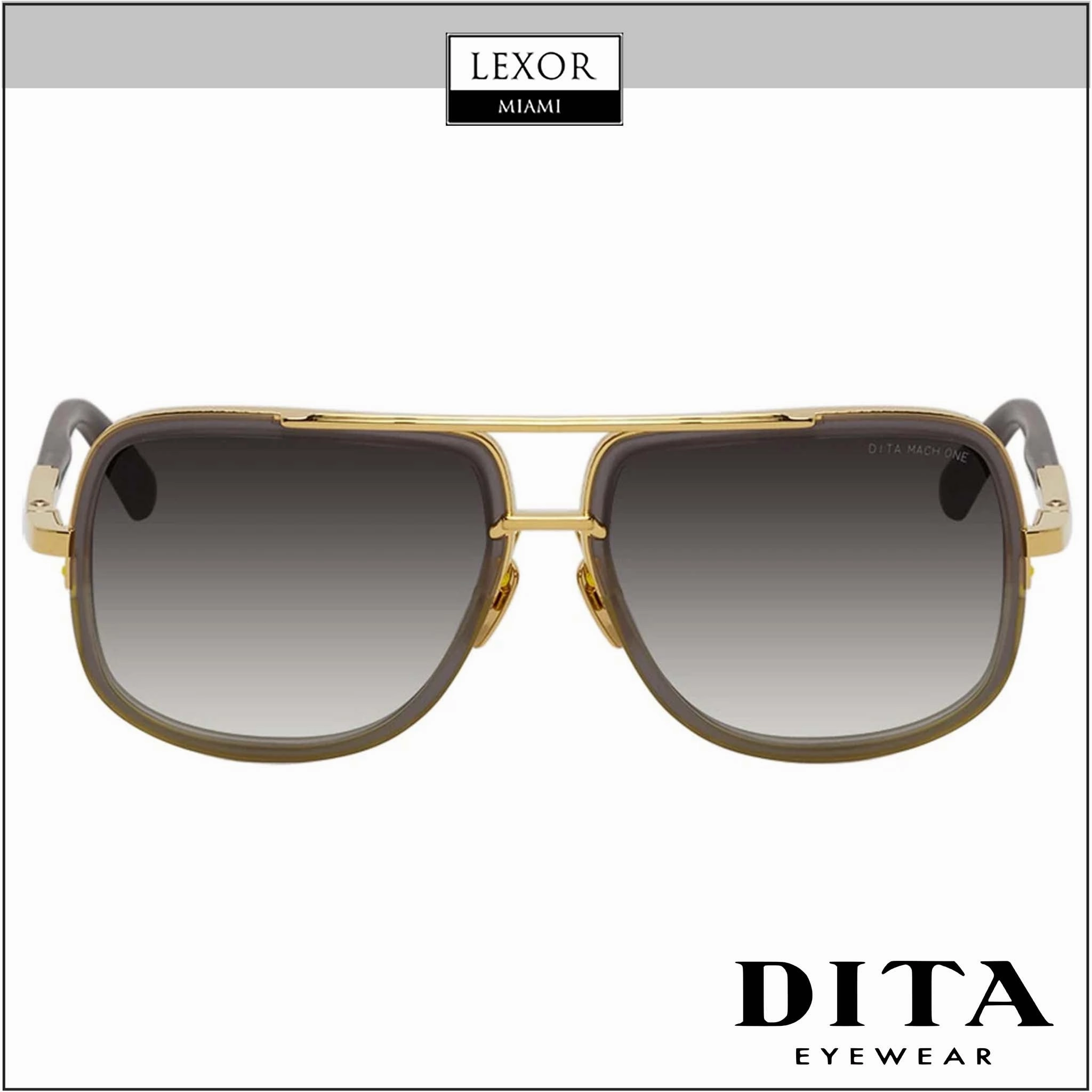Dita DRX-2030-T-GRY-GLD-59-Z Mach One Unisex Sunglasses