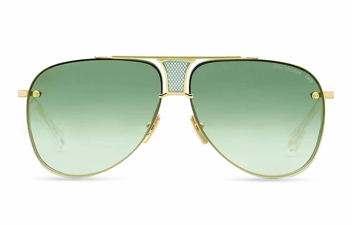 Dita DRX-2082-L-GLD-CLR-62 Decade Two Unisex Sunglasses