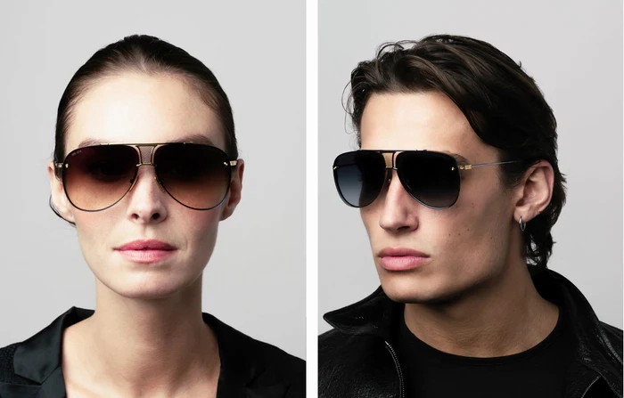 Dita DRX-2082-L-GLD-CLR-62 Decade Two Unisex Sunglasses