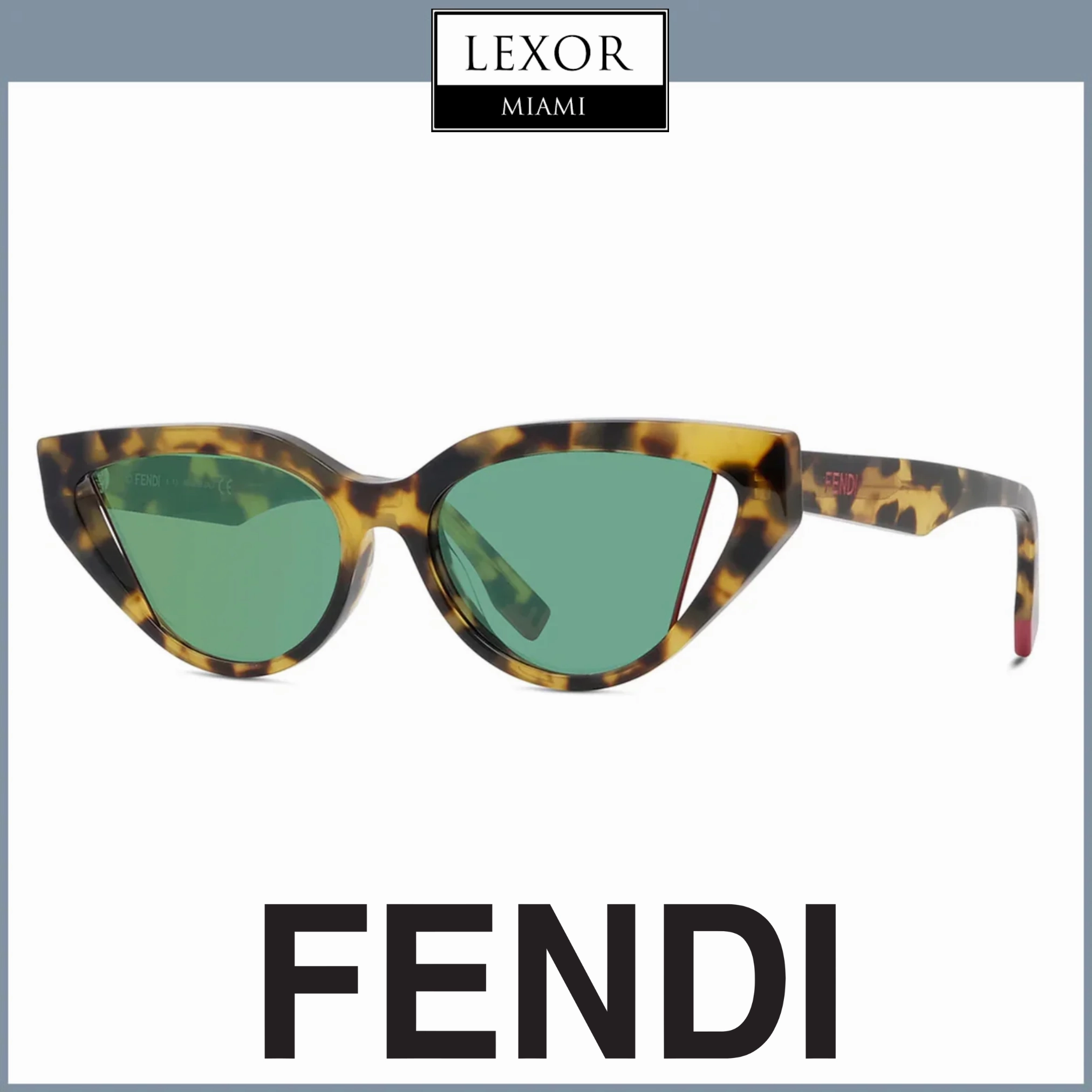 Fendi FE40009I 55Q 52 Women Sunglasses