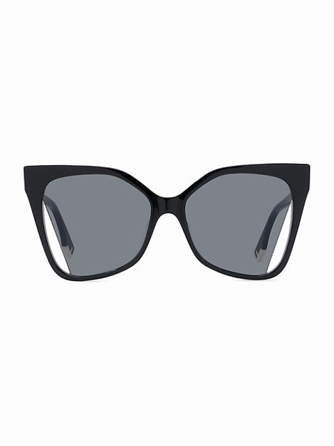 Fendi FE40010U 01A 55 Women Sunglasses