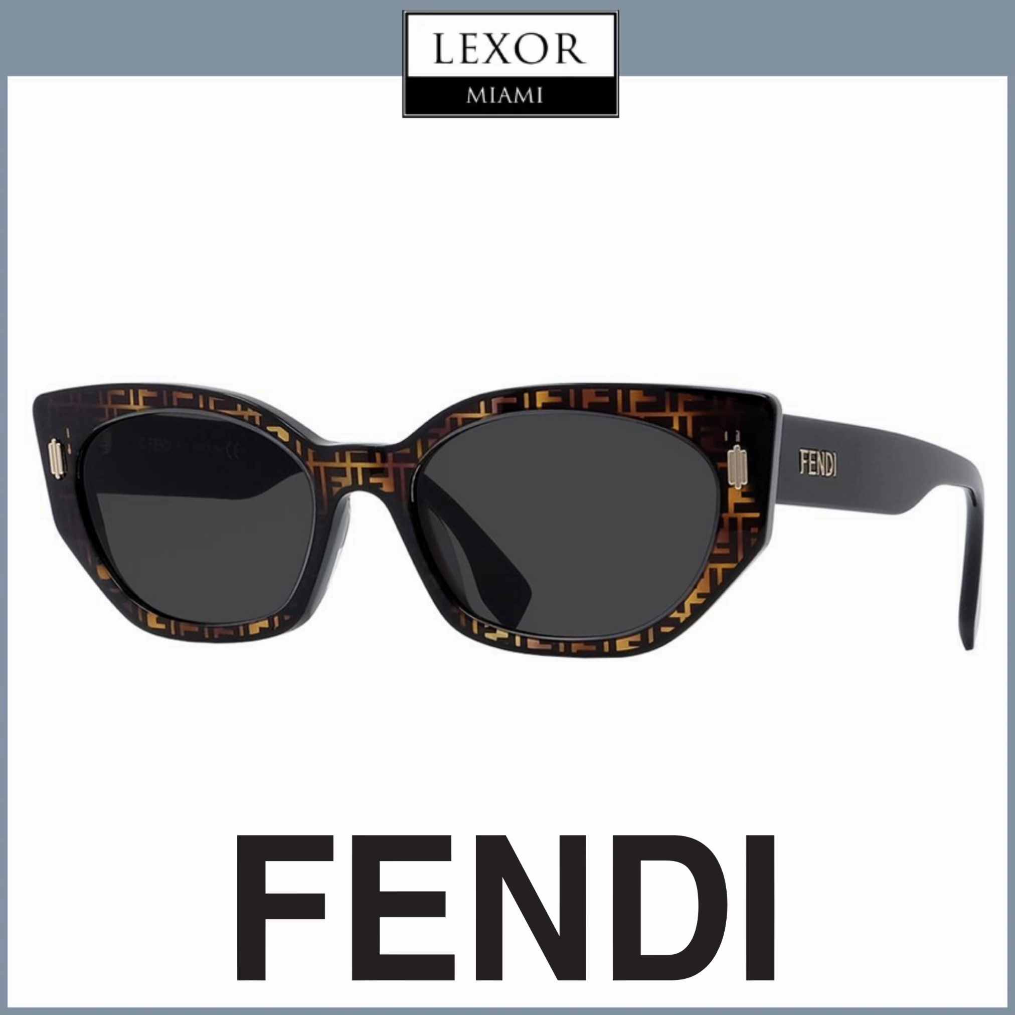 Fendi FE40049I 5452E Sunglasses Unisex