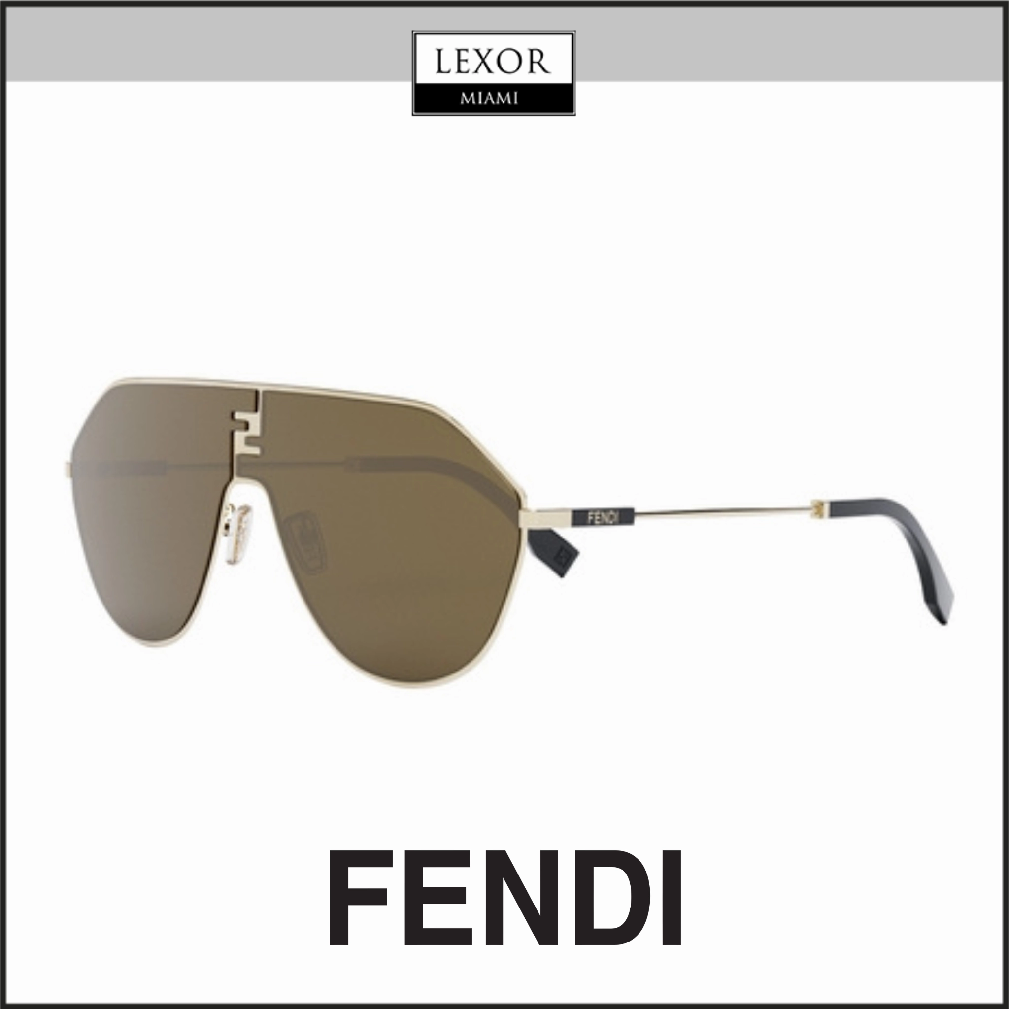 Fendi FE40080U 6530E METAL SUNGLASSES