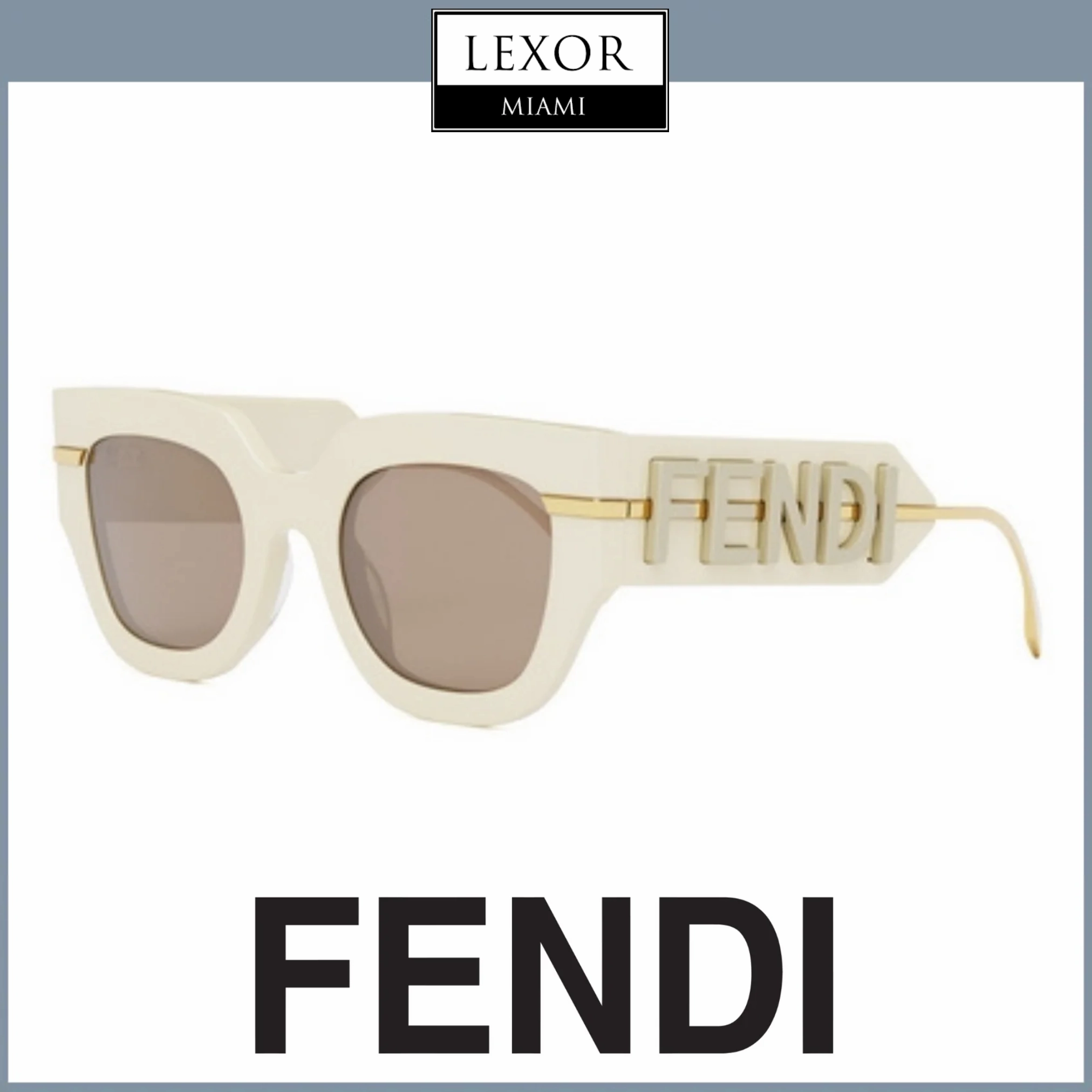 Fendi FE40097I 5125E ACETATE SUNGLASSES