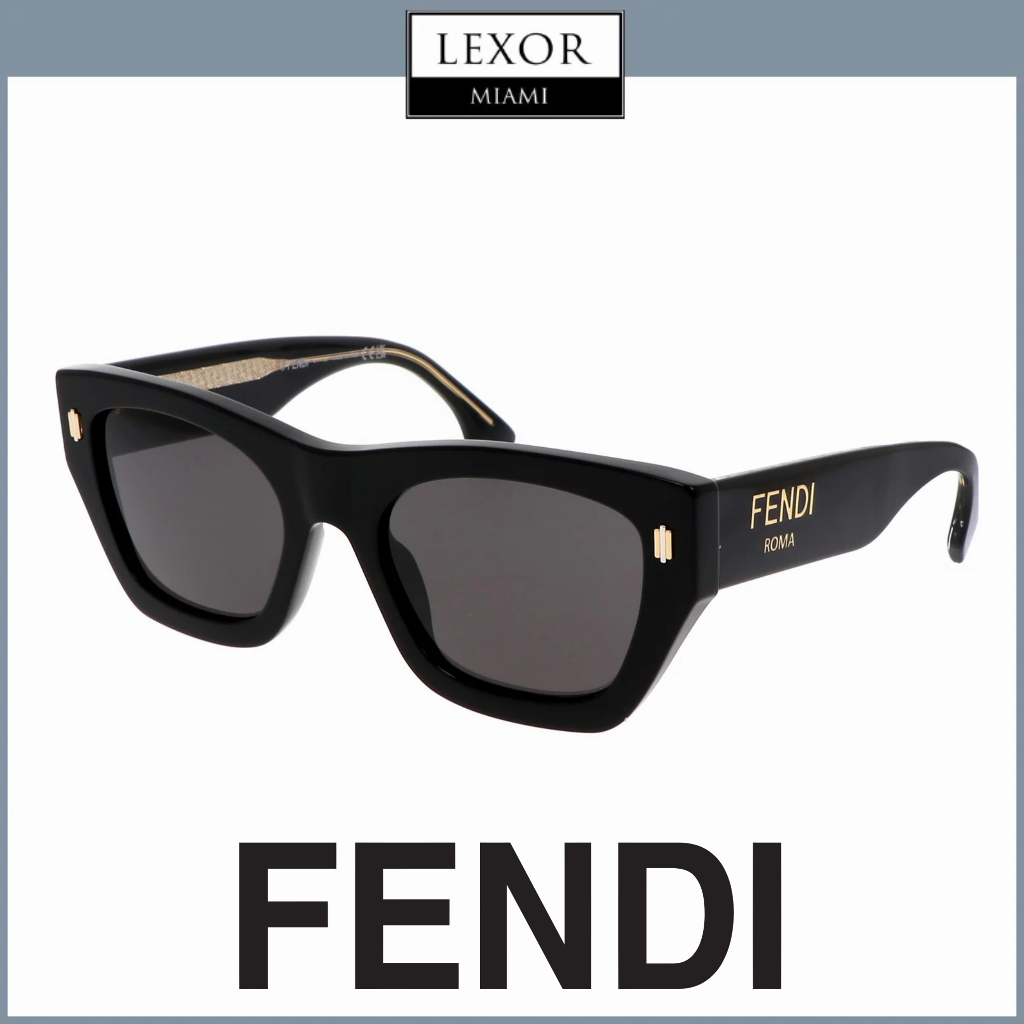 Fendi FE40100I 5301A ACETATE SUNGLASSES