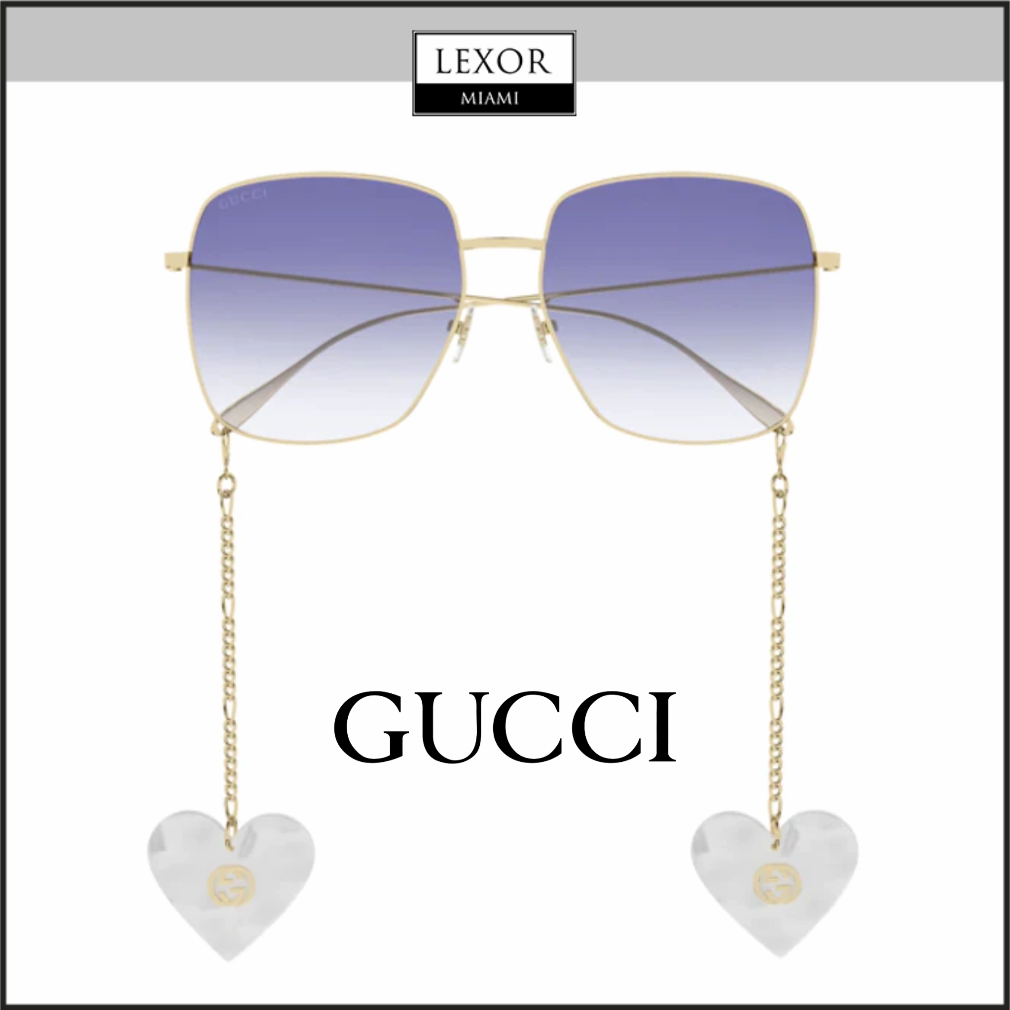 Gucci GG1031S-004 59 Sunglasses Women Metal