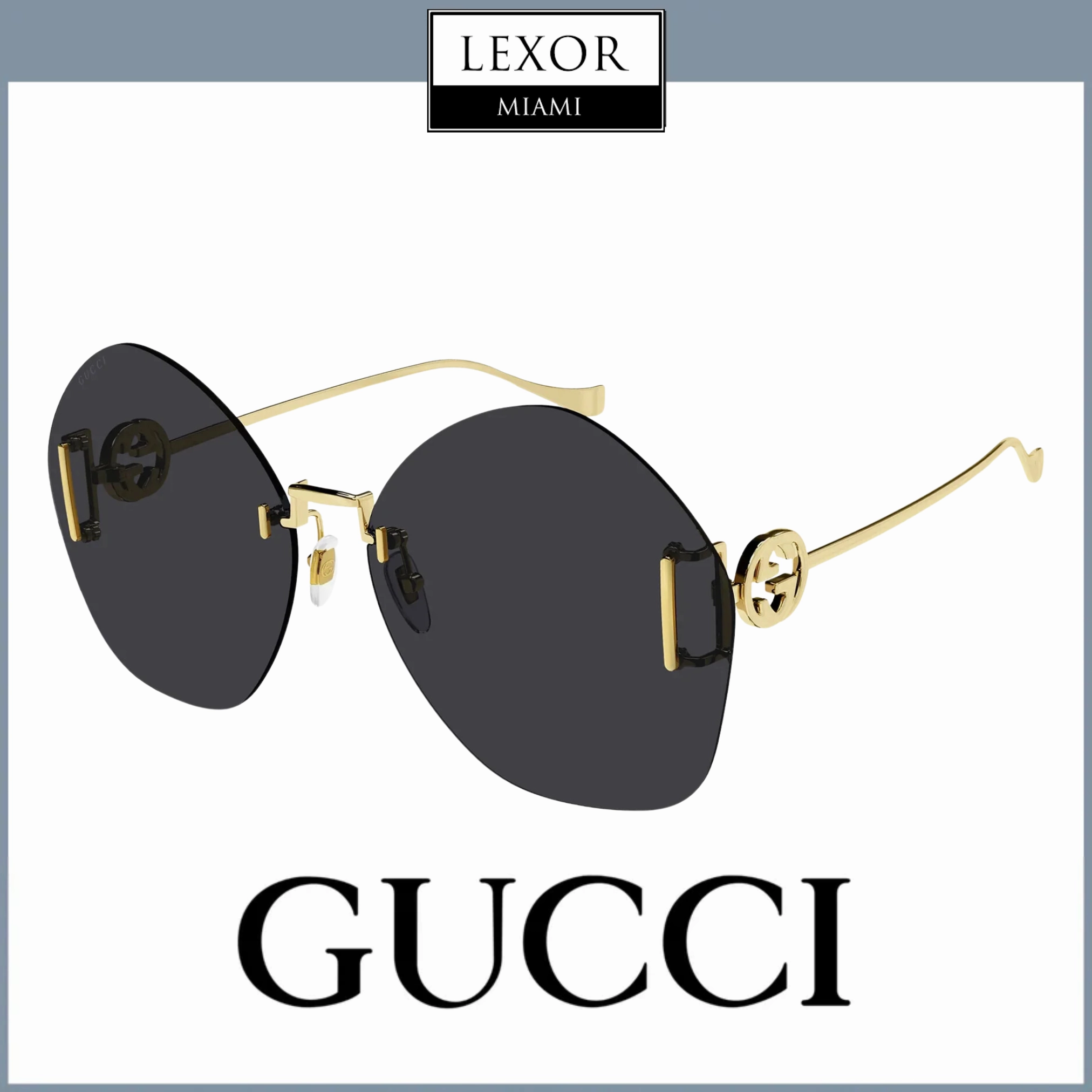 Gucci GG1203S-002 65 Sunglass WOMAN METAL