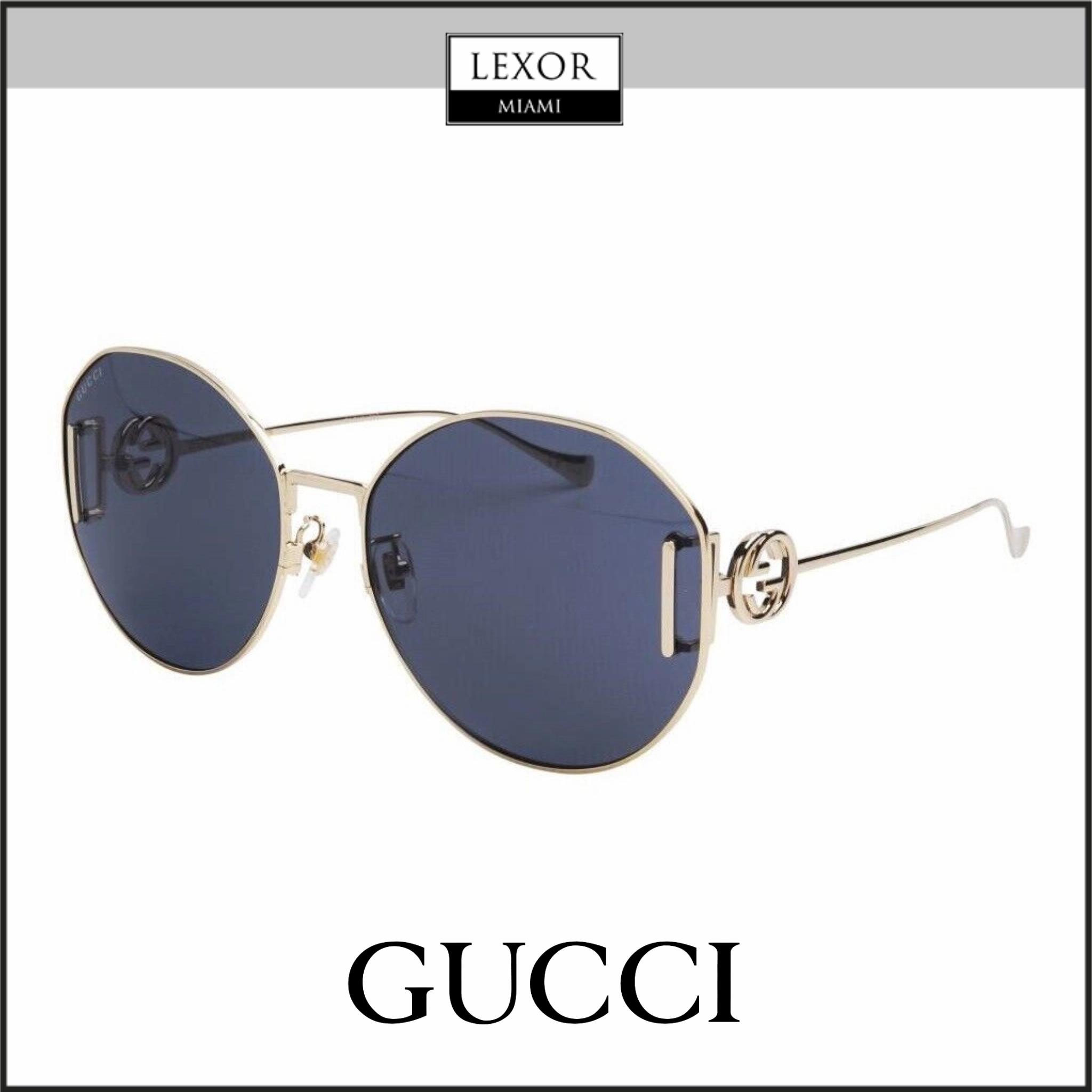 Gucci GG1206SA-002 63 Sunglass WOMAN METAL