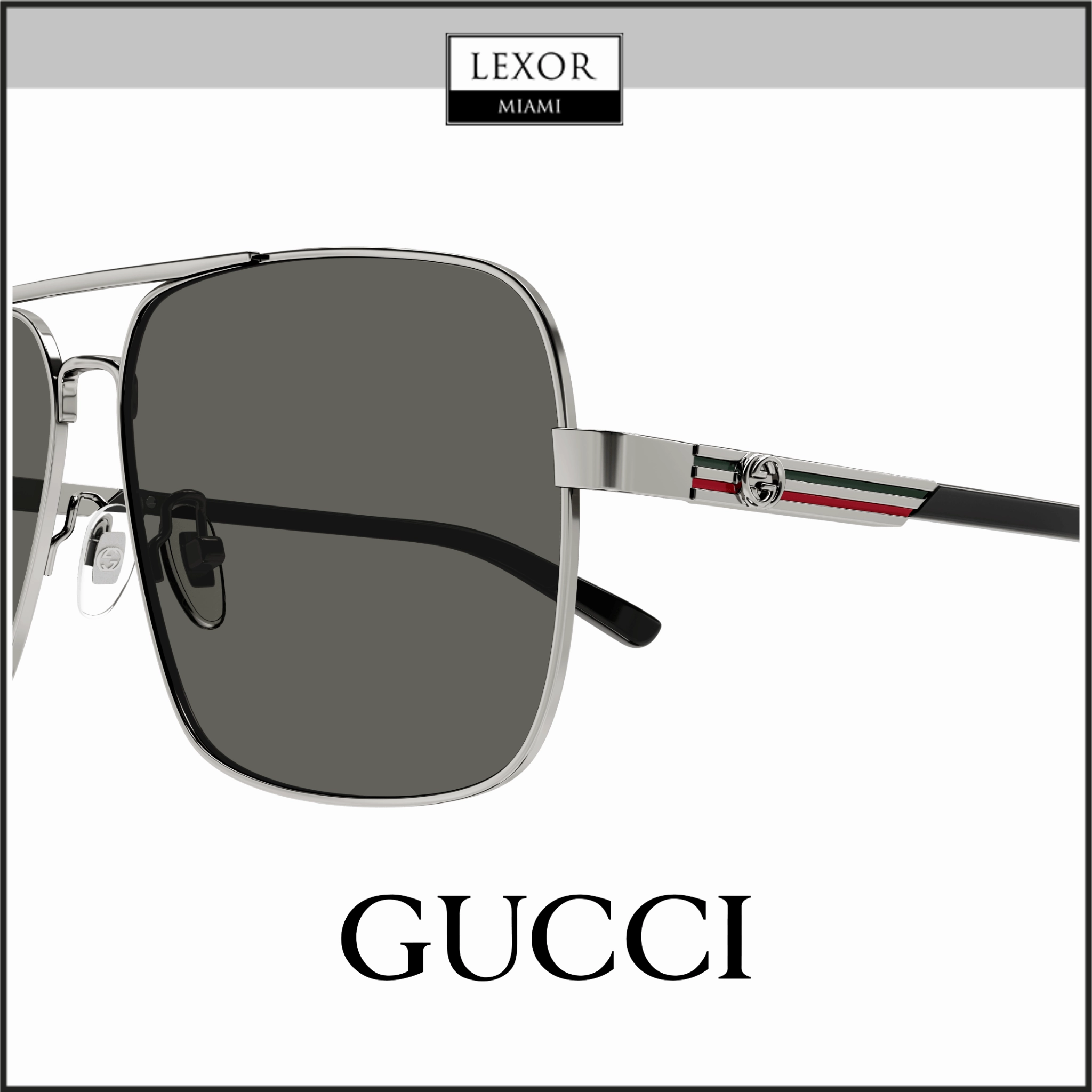 Gucci GG1289S-001 62 Sunglass MAN METAL
