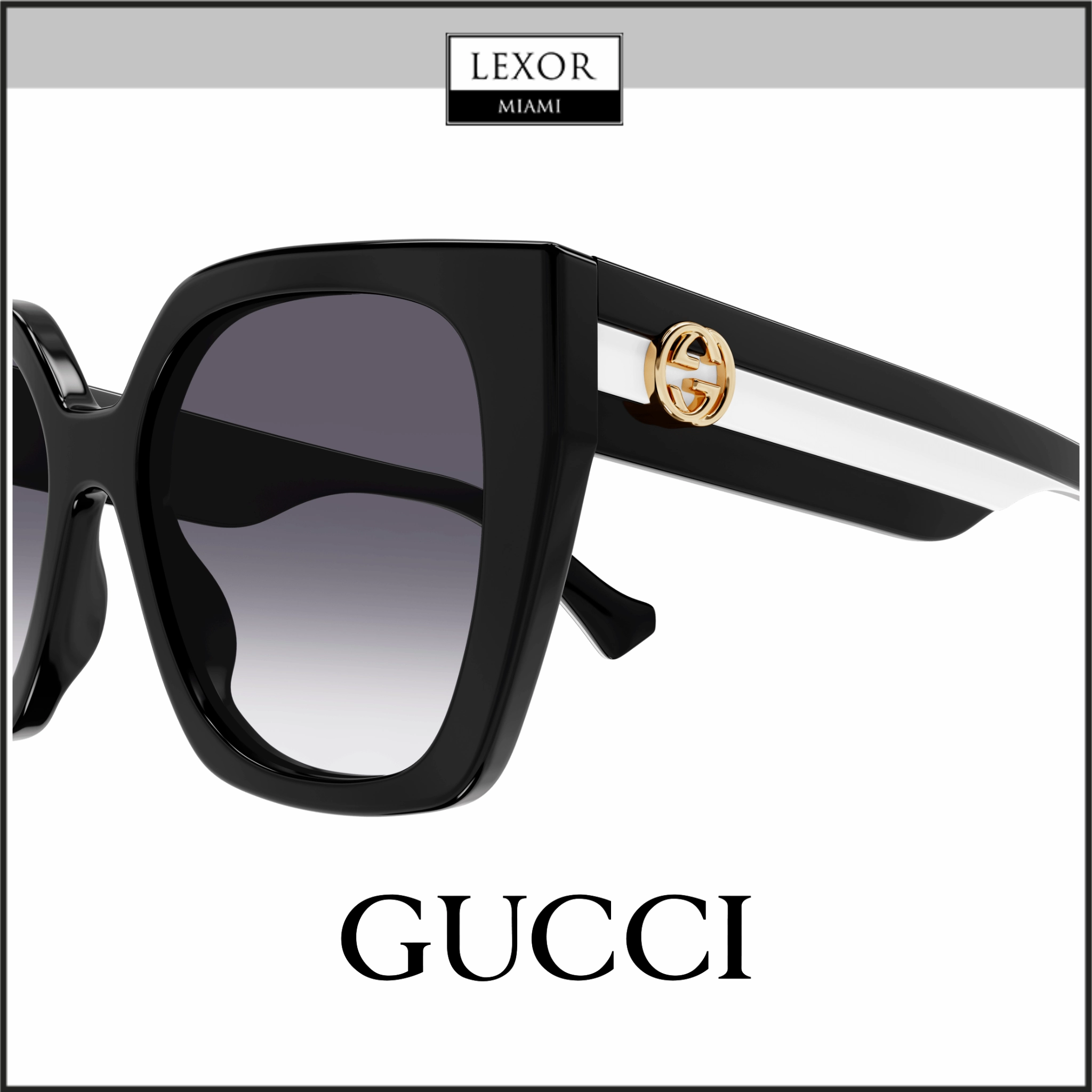 Gucci GG1300S-004 55 Sunglass WOMAN RECYCLED A
