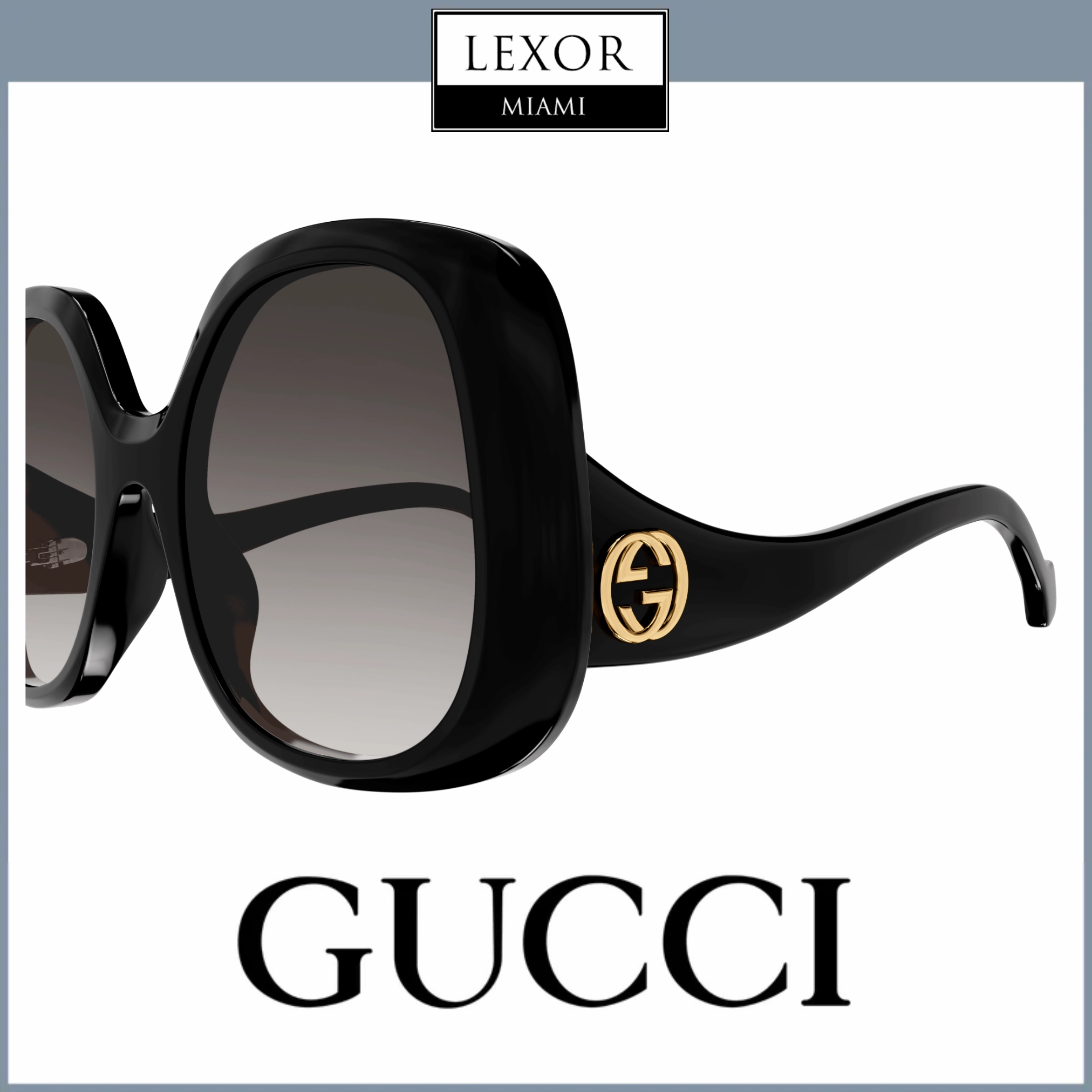 Gucci Sunglasses GG1235S-001 55 Woman upc 889652393490