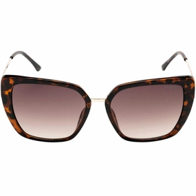 Guess Cat Eyes Brown Gradient Lens Dark Havana Brown Sunglasses