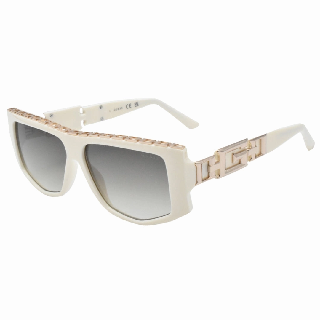 Guess Chain Design White Sunglasses