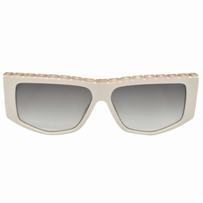 Guess Chain Design White Sunglasses