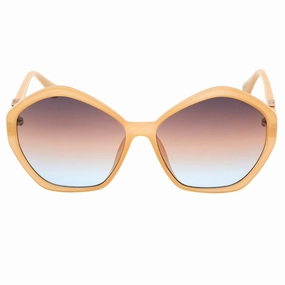 Guess Gradient Brown Lens Shiny Beige Sunglasses