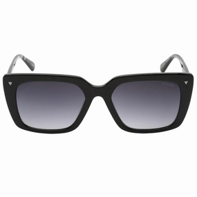 Guess Gradient Smoke Lens Shiny Black Framed Sunglasses
