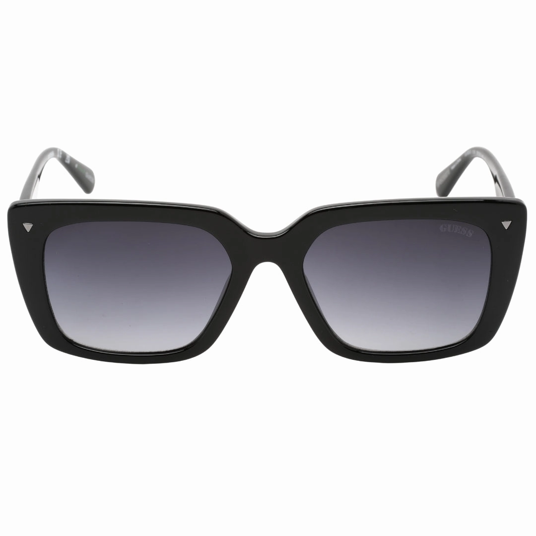 Guess Gradient Smoke Lens Shiny Black Framed Sunglasses