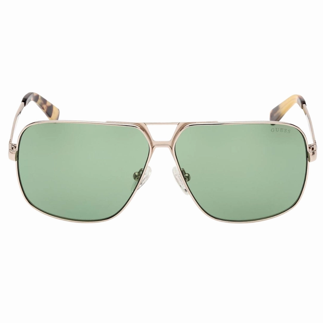 Guess Green Lens Gold Sunglasses