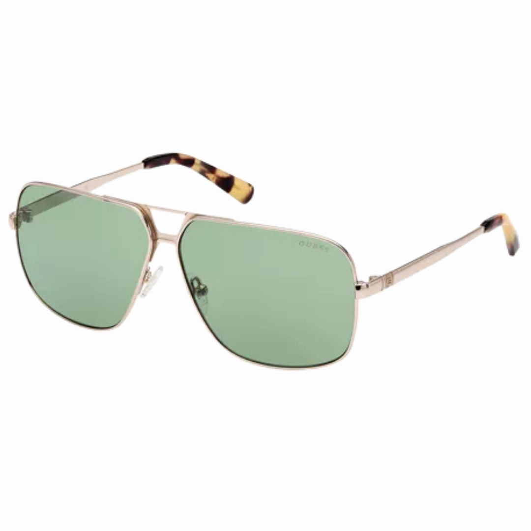 Guess Green Lens Gold Sunglasses