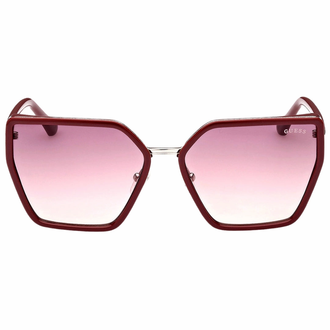 Guess Shiny Bourdeaux Frame Gradient Bordeaux Lens Sunglasses