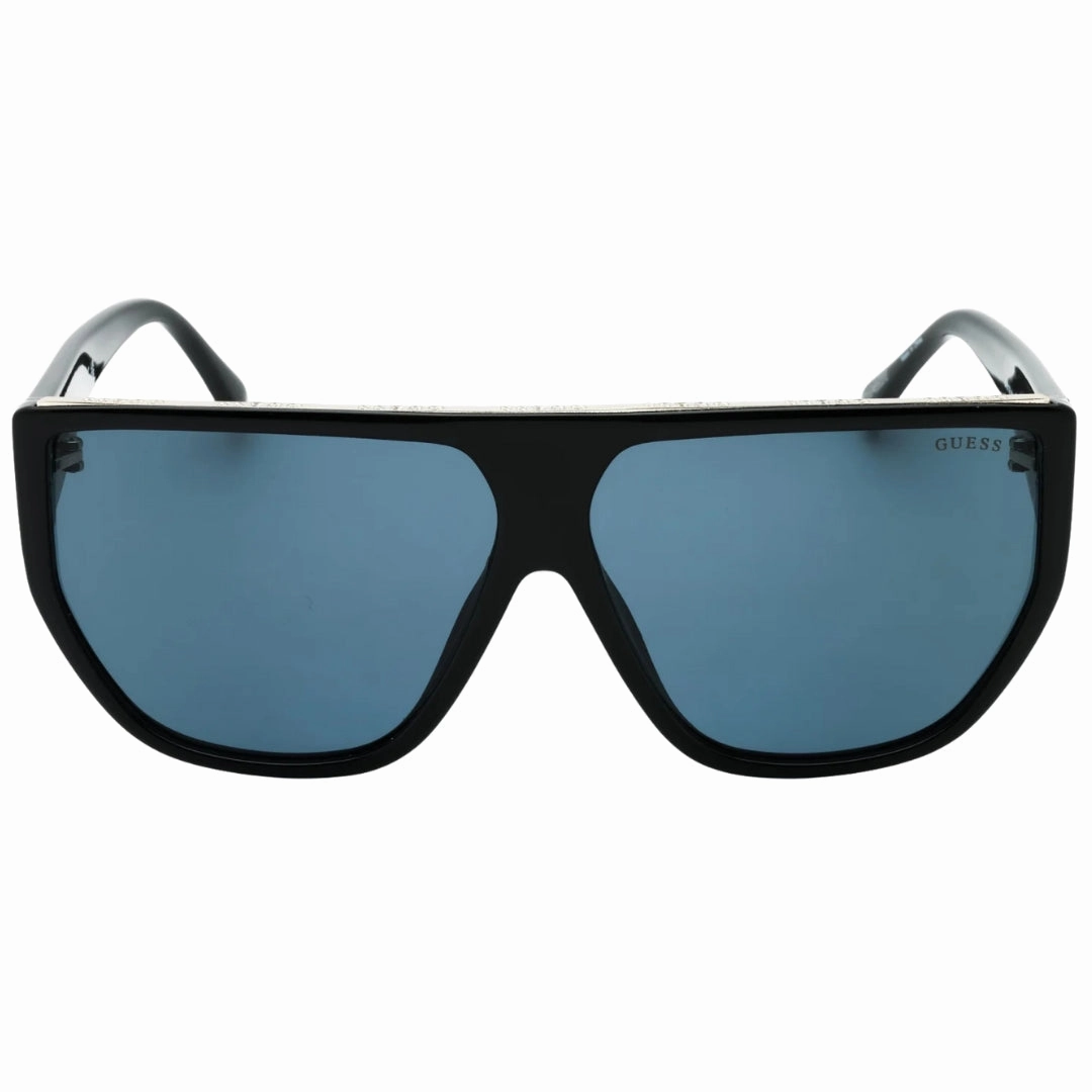 Guess Smoke Lensed Shiny Black Framed Sunglasses