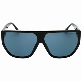 Guess Smoke Lensed Shiny Black Framed Sunglasses