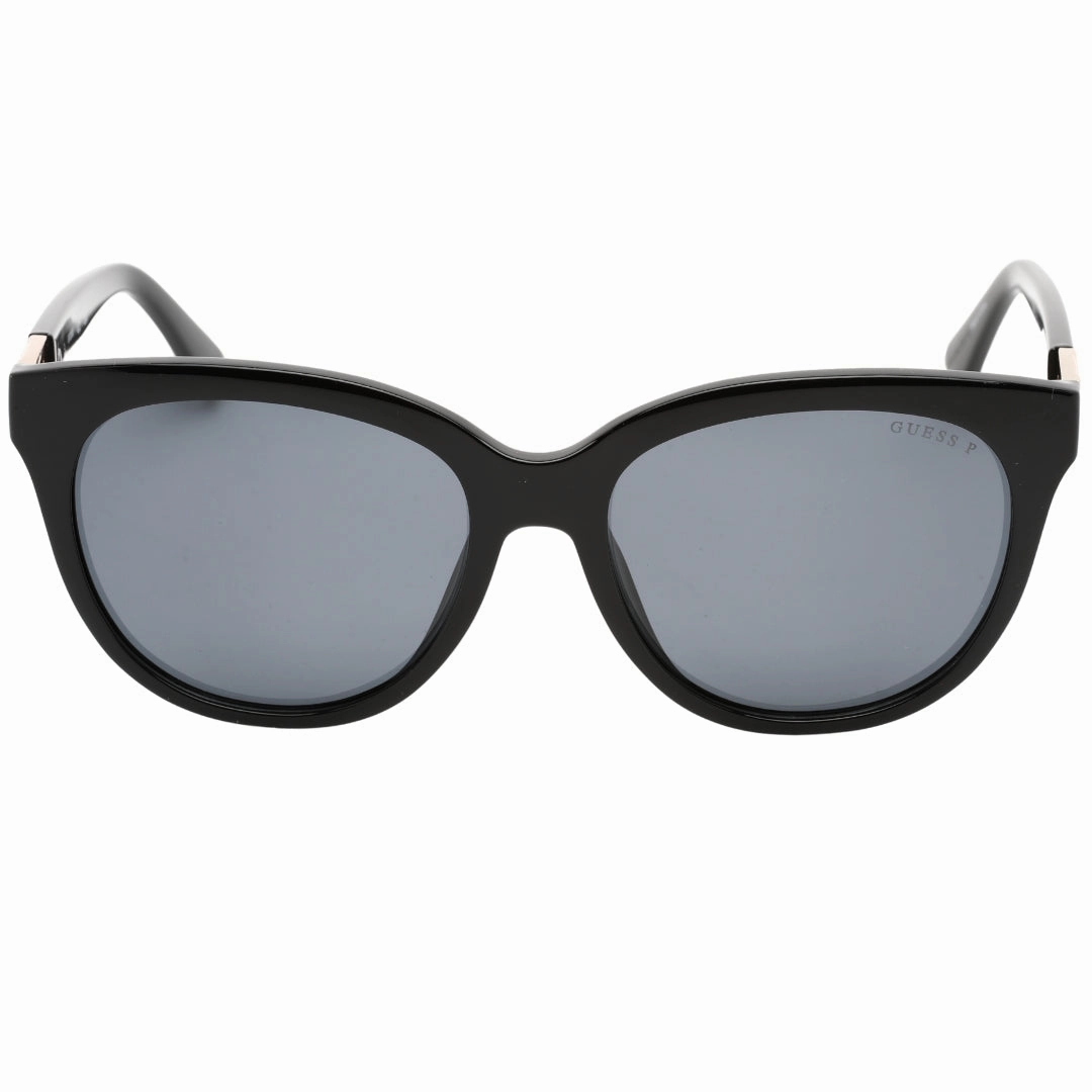 Guess Smoke Polarized Lens Shiny Black Sunglasses