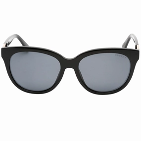 Guess Smoke Polarized Lens Shiny Black Sunglasses