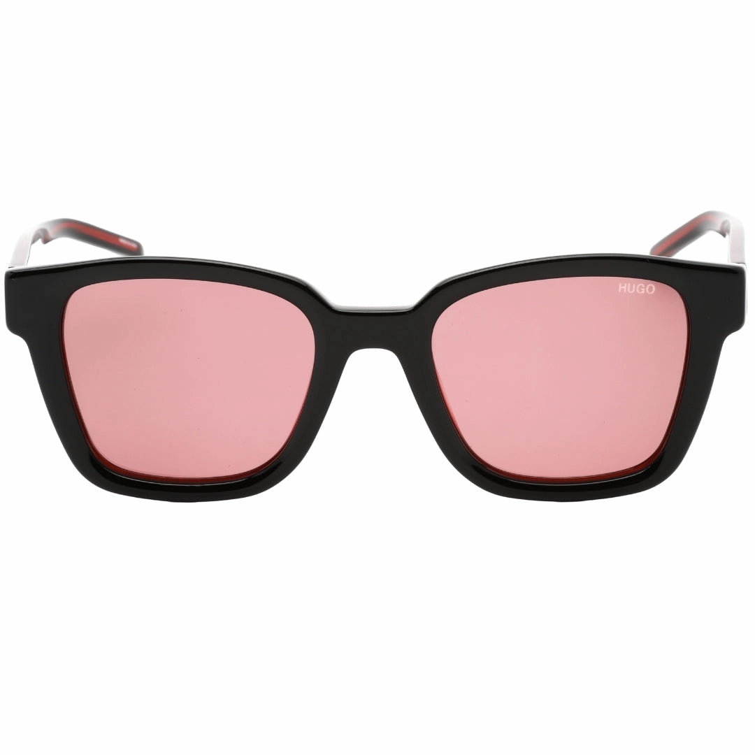 Hugo Boss Burgundy Lensed Red Detail Black Sunglasses