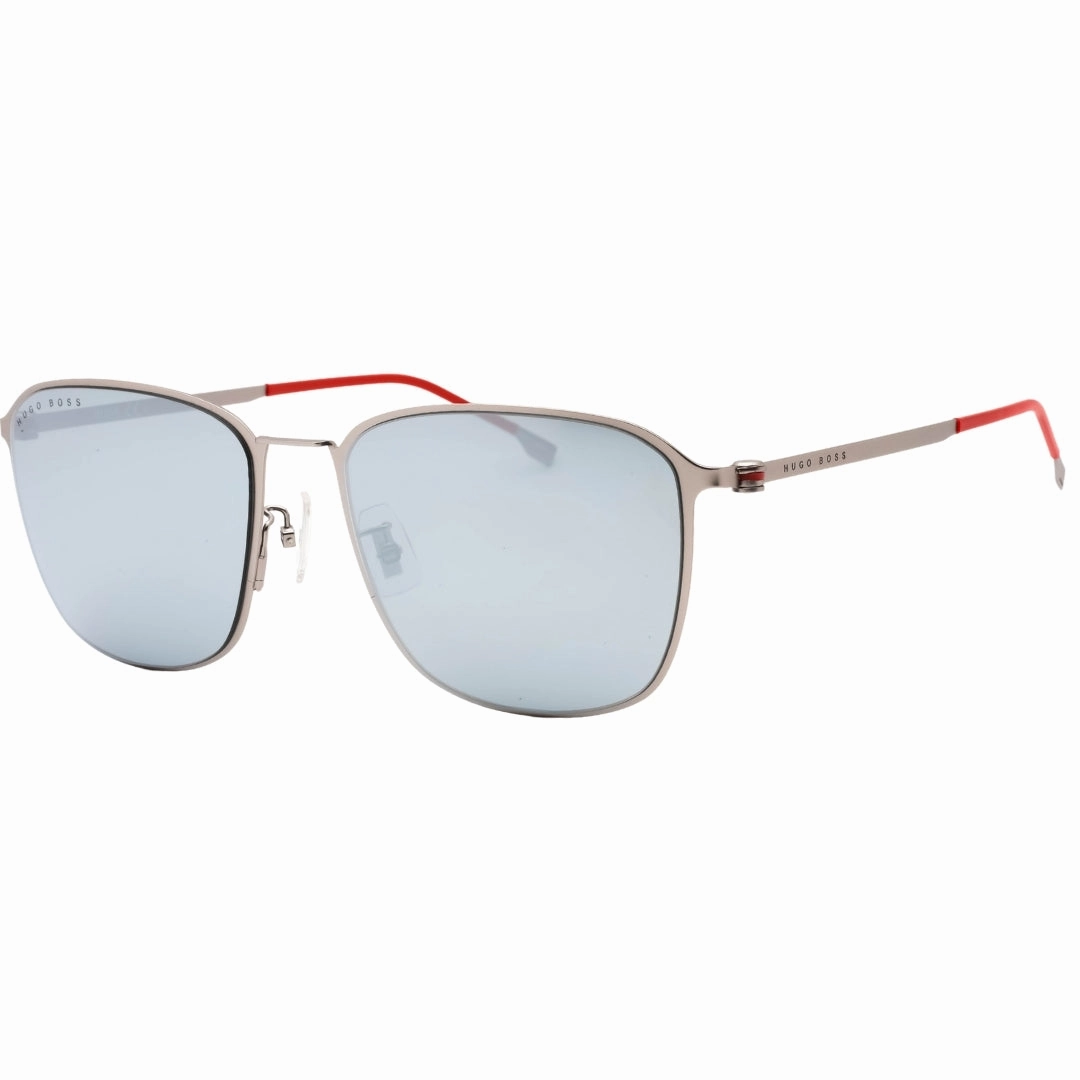Hugo Boss Extra White ML Lens Matte Ruthenium Silver Sunglasses