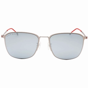 Hugo Boss Extra White ML Lens Matte Ruthenium Silver Sunglasses