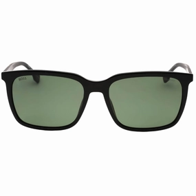 Hugo Boss Green Polarized Lens Black Sunglasses