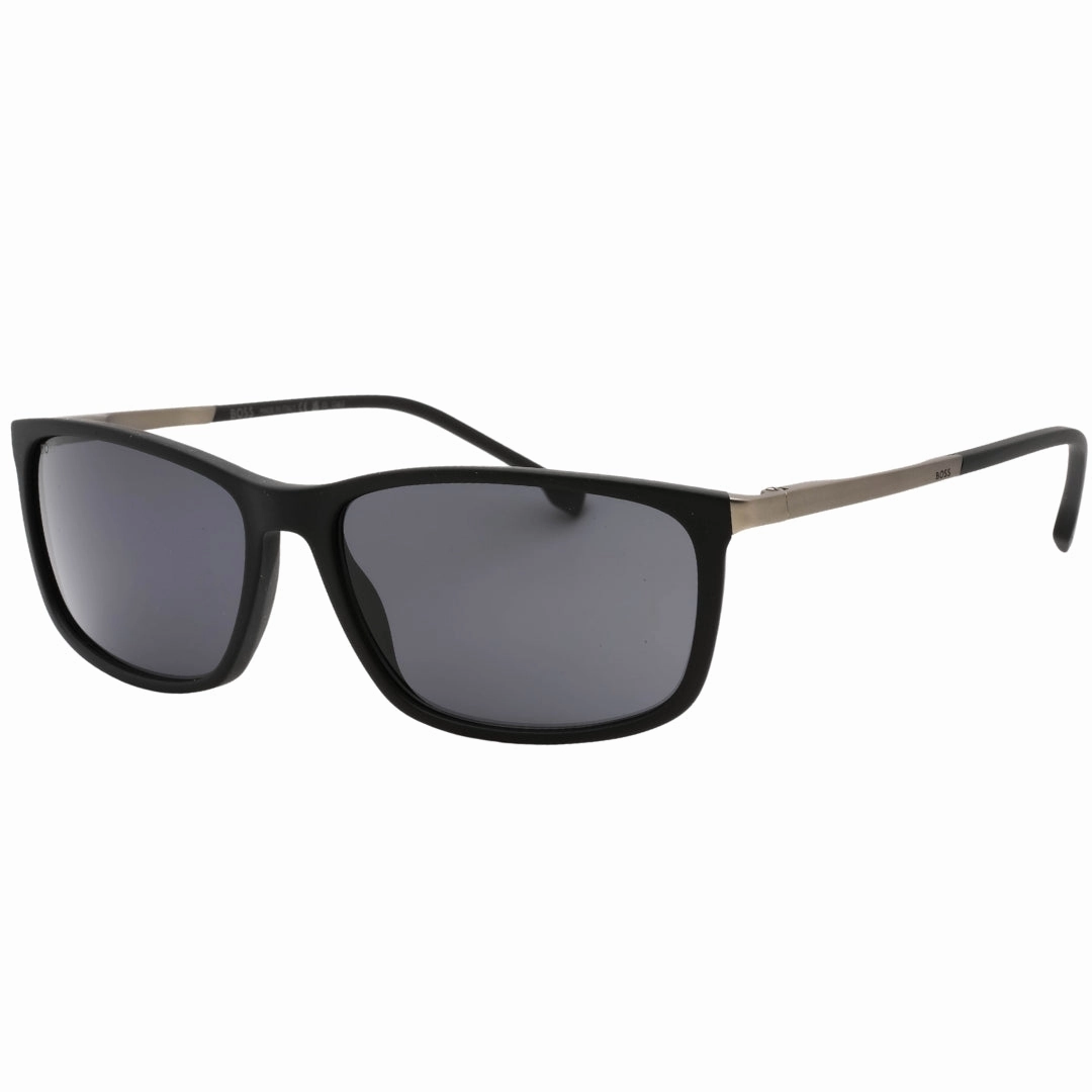 Hugo Boss Grey Lens Matte Black Sunglasses