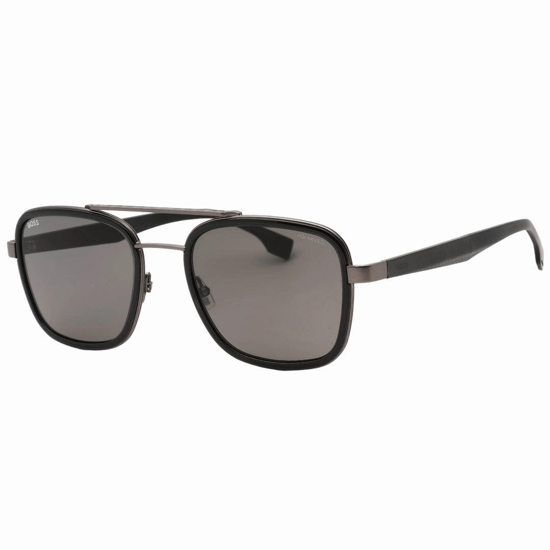 Hugo Boss Grey Polarized Lens Dark Ruthenium Grey Sunglasses