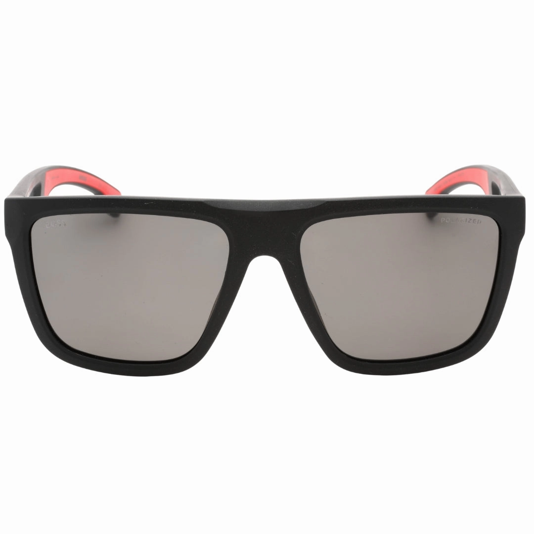 Hugo Boss Grey PZ Lens Matte Black Sunglasses