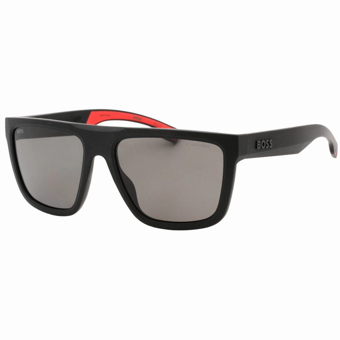Hugo Boss Grey PZ Lens Matte Black Sunglasses