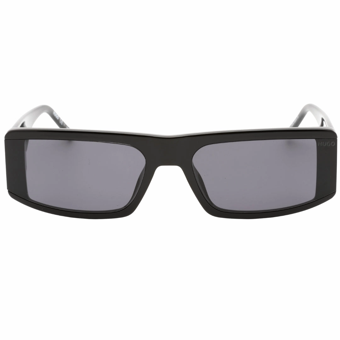Hugo Boss Grey Rectangular Lens Black Sunglasses