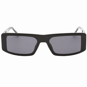 Hugo Boss Grey Rectangular Lens Black Sunglasses